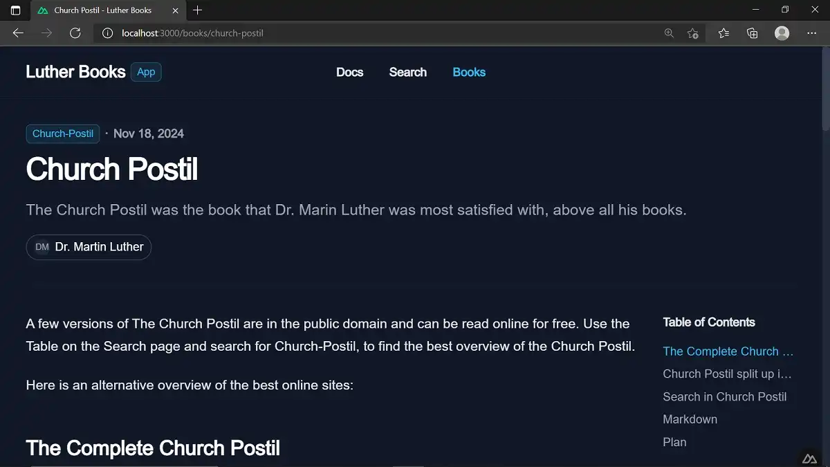 Church Postil