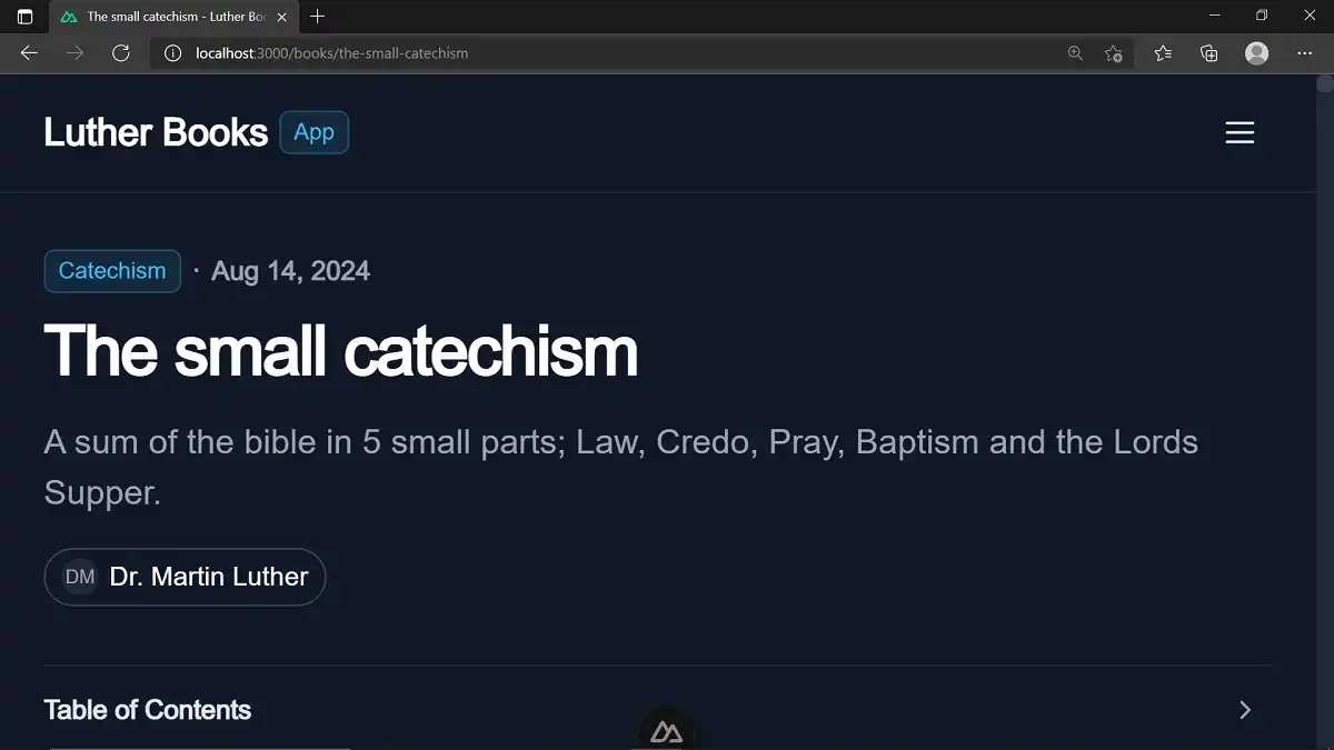 The small catechism